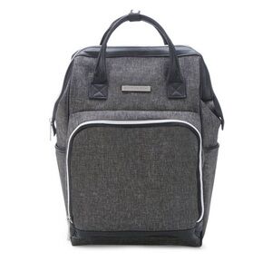 Gray Convertible Baby Diaper Backpack - Modern Convertible Carry